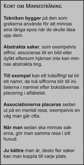 Faktaruta minnesträning
