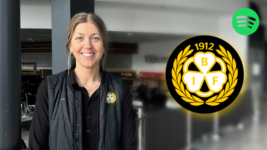 Erika Grahm med Brynäs logga
