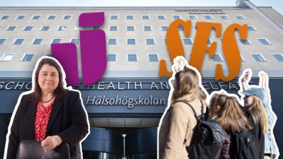 Jönköping University Catherine Legrand om sjuksköterskeprgrammet medan SFS vill se fler lärarledda lektioner på högskolorna.