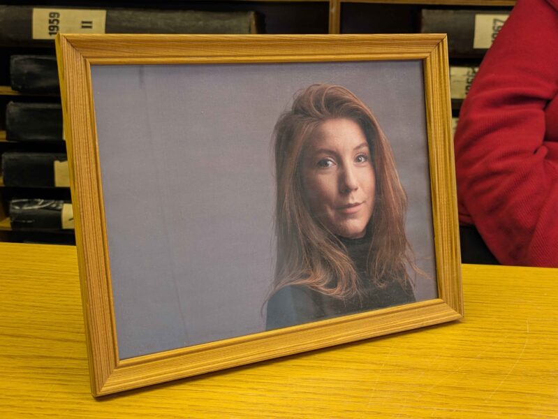 En bild på ett foto av Kim Wall.